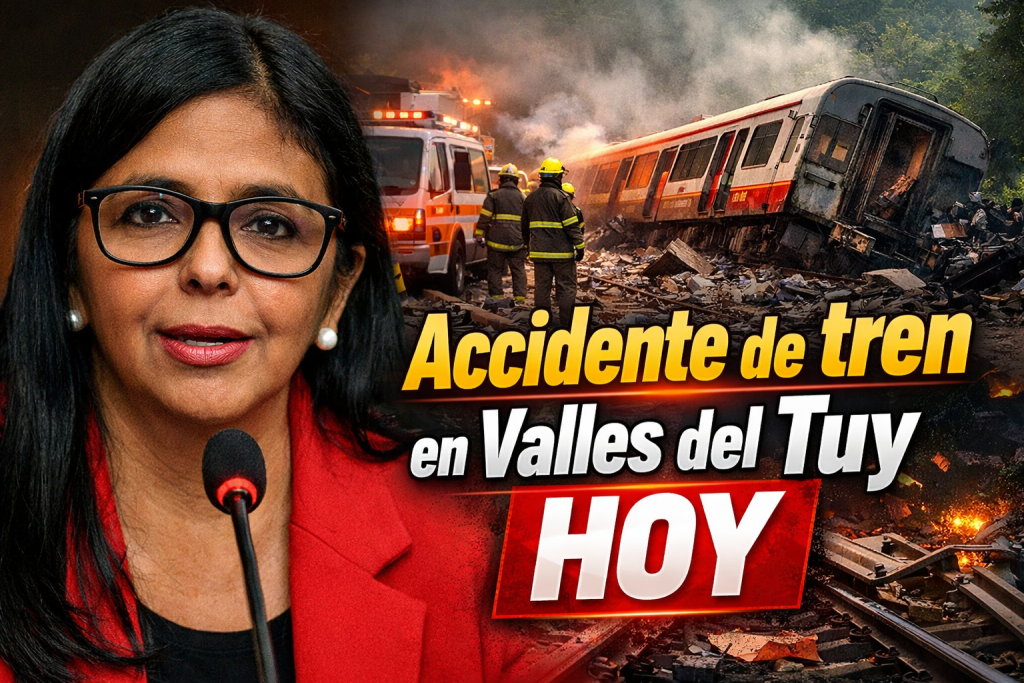 Accidente de tren en Valles del Tuy hoy heridos tras choque ferroviario cerca de La Rinconada