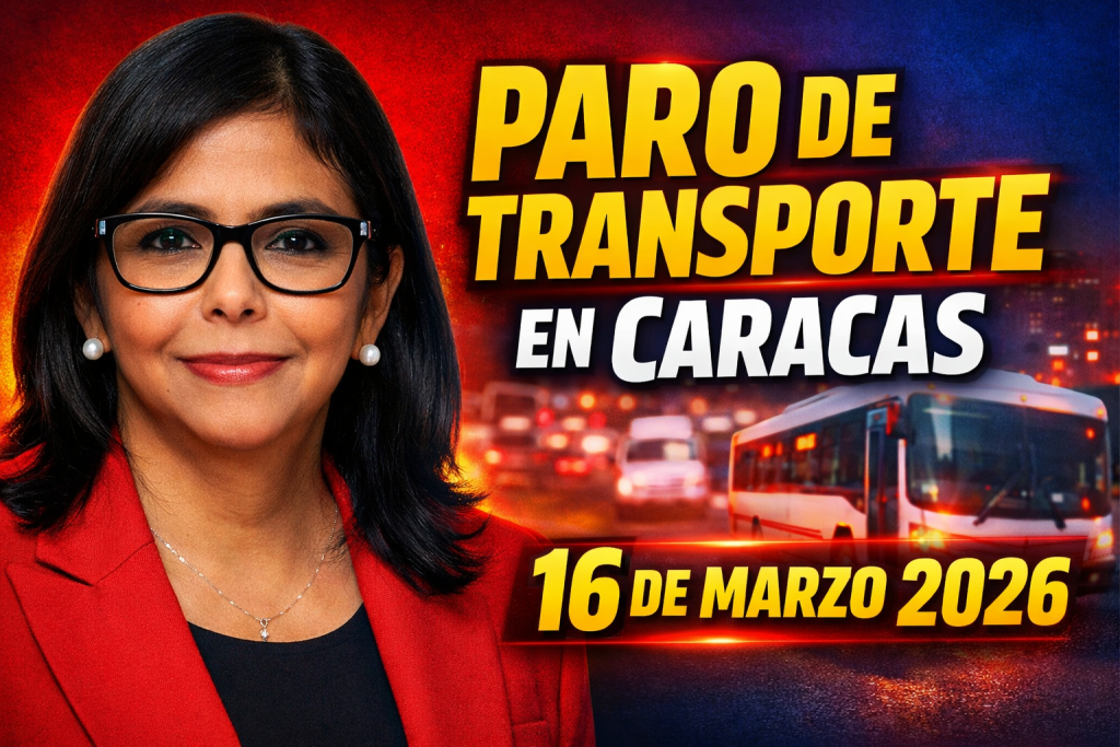 Paro de transporte en Caracas 16 de marzo 2026 transportistas protestan y colapsa la movilidad en la capital