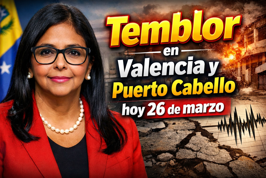 Temblor en Valencia y Puerto Cabello hoy 26 de marzo sismo superficial en Carabobo genera alerta pero sin daños
