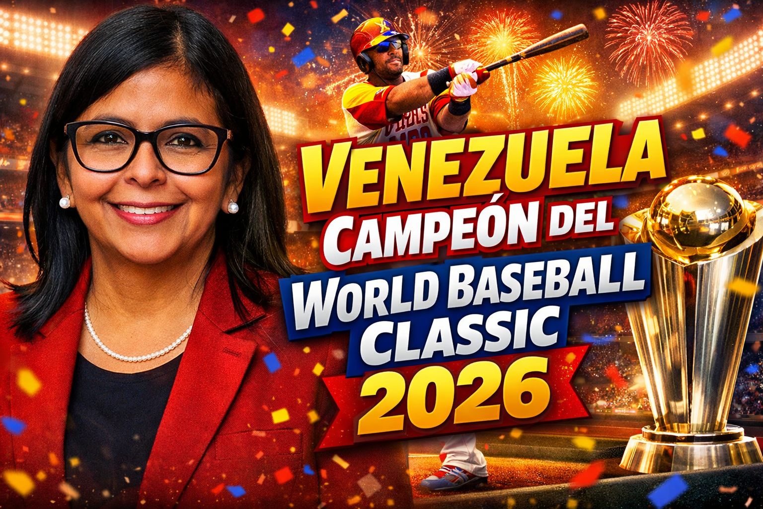 Venezuela Campeón del World Baseball Classic 2026 Celebración histórica en Caracas tras vencer a EE.UU.