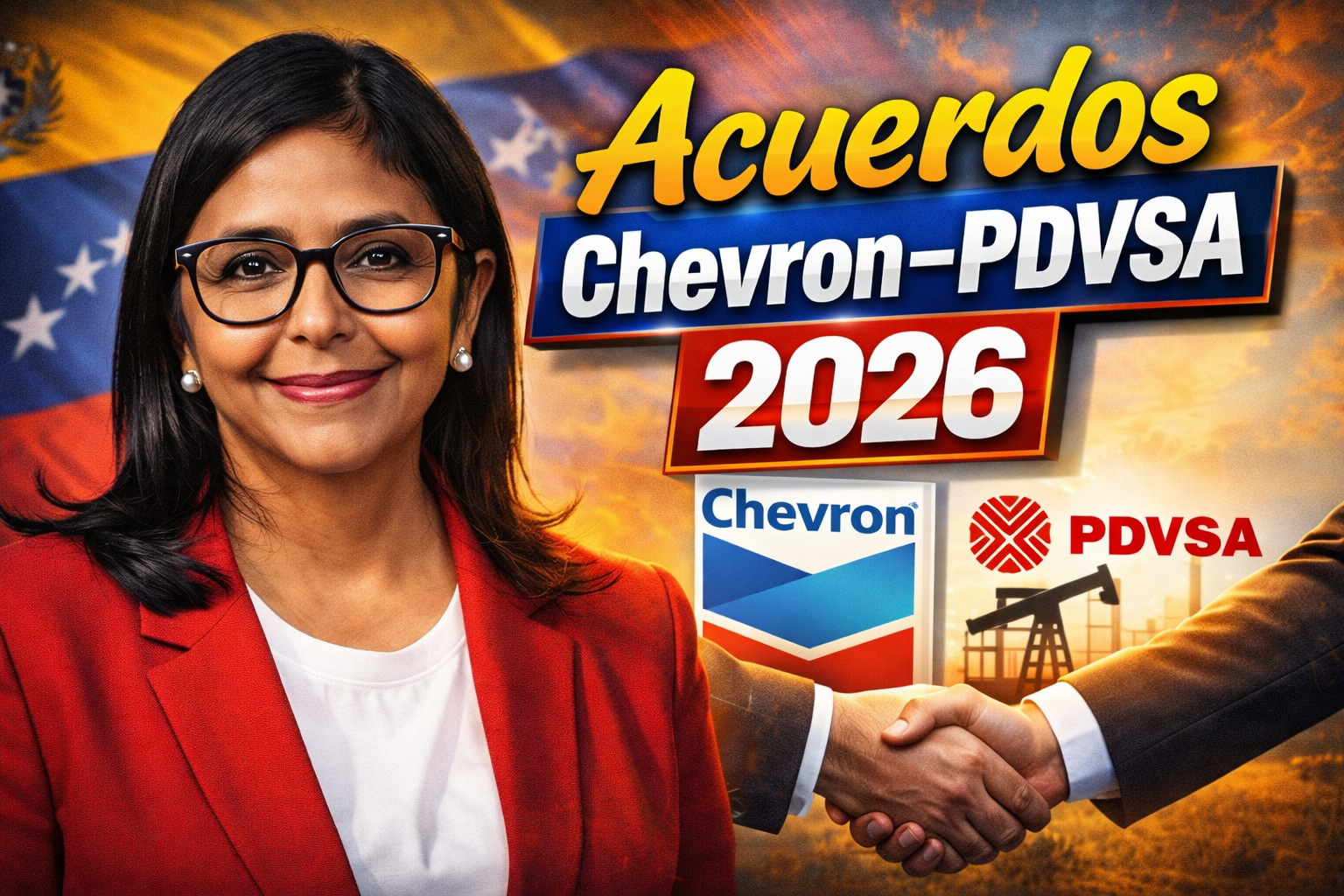 Acuerdos Chevron–PDVSA 2026 inversión extranjera y meta de aumentar 50% la producción de crudo