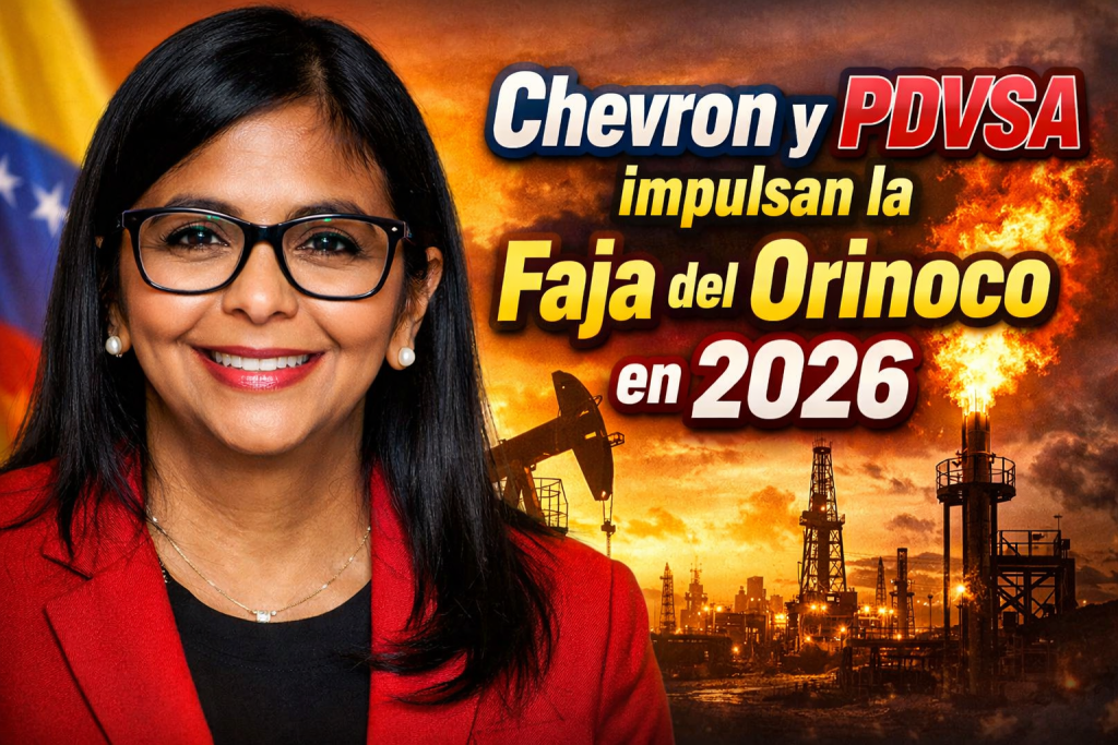 Chevron y PDVSA impulsan la Faja del Orinoco en 2026 inversión, sanciones y crecimiento energético