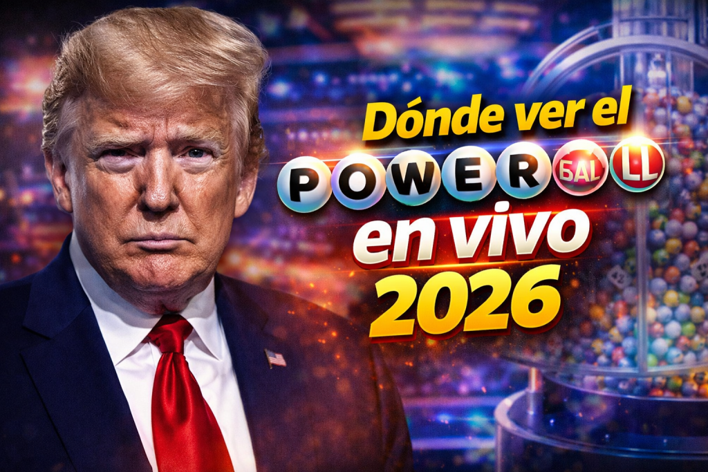 Trump and Powerball 2026 promo